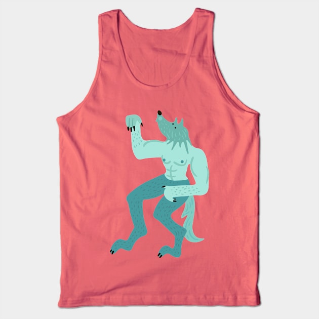 Toon Werewolf Tank Top by AV Designs